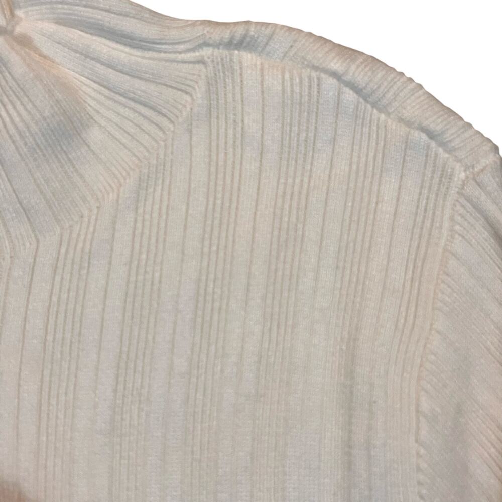 Abercrombie and Fitch Womens‎ XL Body Suit Ivory Long Sleeve Ribbed Cotton